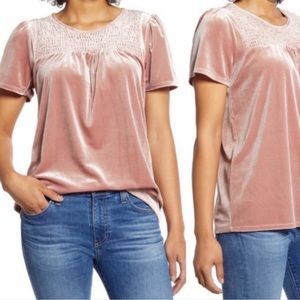 Gibson Blush Velvet Shirt